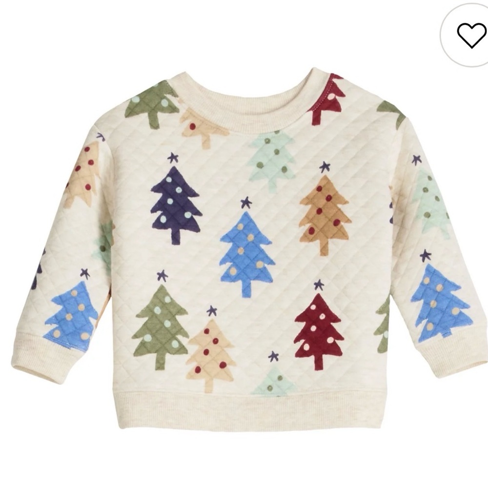 Kids Multicolor Tree Print Sweatshirt